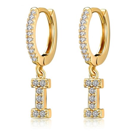 Hoopörhängen för kvinnor flickor 18K guldpläterad Dain