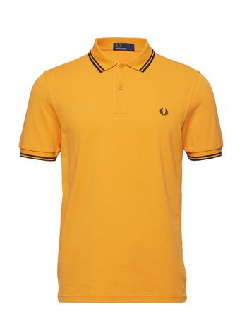 Twin Tipped Fp Shirt Polos Short-sleeved Gul Fred Perry