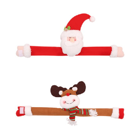 Julgardin Spänne Upphängningsset med 2, Jultomte Snögubbe Älg