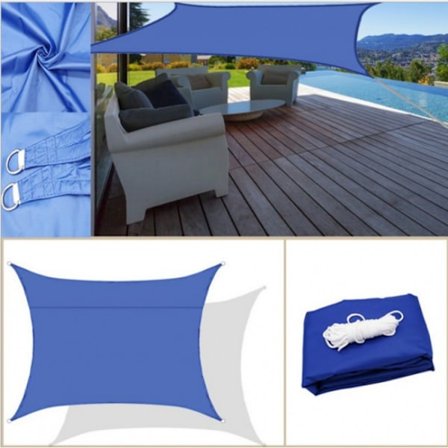 3x4 meter utomhusgård vattentät skugga segel (sapphir