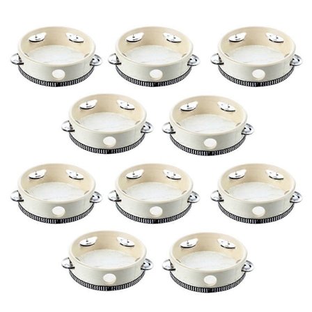 10 stk. Musikalsk Tamburin Tromme Rundt Slagverk