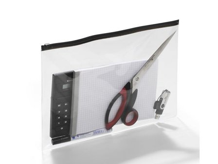 DURABLE Blixtlåspåse A4 210x297mm svart 5/fp - Lyreco - Emballage och lagerutrustning - Bärkassar och Påsar - Blixtlåspåsar