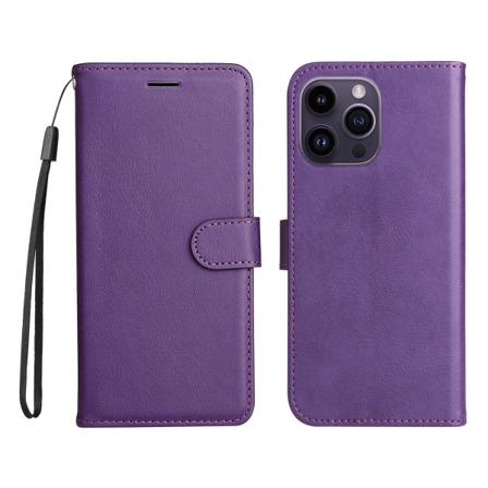 Professionelt pung etui - iPhone 14 Pro Max Lila