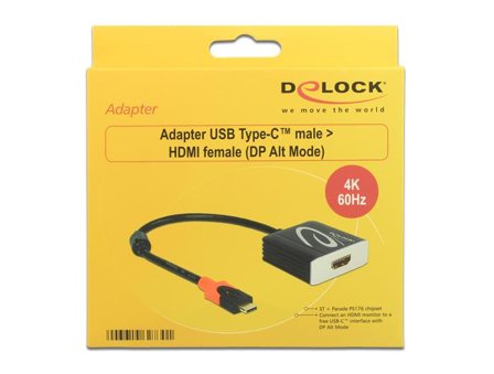Delock ekstern videoadapter - svart