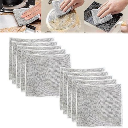 2023 Ny Multifunksjonell Ikke-ripende Trådkjøkkenklut, Japansk Ståltråd Kjøkkenhåndkle, Multibruks Trådkjøkkenkluter For Vått Og Tørt, Skrubber 