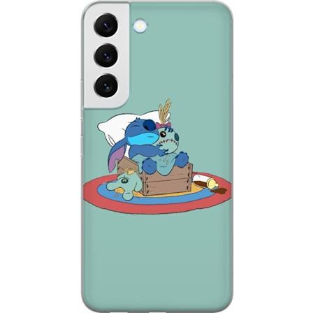 Samsung Galaxy S22 5G L pin kyv kuori Stitch nukkui hyvin