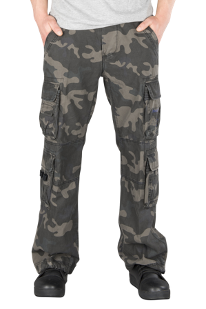 Pantaloni Brandit Pure Vintage Camo închis S