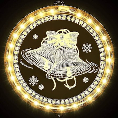 Juldekorative vindueslys, baggrundslys til udendørs vinduer indendørs Gangsti Terrasse Soveværelsesfest Ferievæg, varm hvid (Snemand)