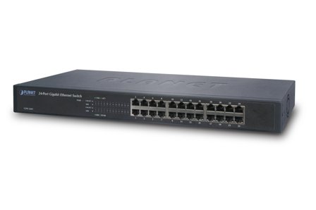 Planet Switch 10/100/1000Mbps 24-port Rack Unmanaged Gigabit