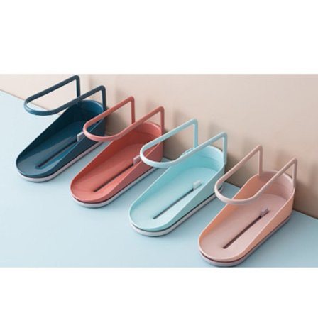 Förvaringslåda för badrum Svamp Eraser Förvaringsställ LJUSBLÅ