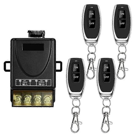 Trådløs Fjernbetjening RF Switch 220V 30A Relæmodtager + Sender Sæt til Port Dør Lysstyring Pumpe Motor