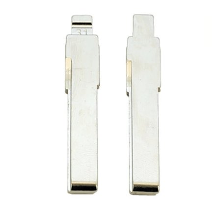 10 stk. 31# 86# HU66 Metall Uskåret Blank Flip Fjernkontroll Nøkkelblad for VW Passat Bora Seat Skoda Audi for KD JMD