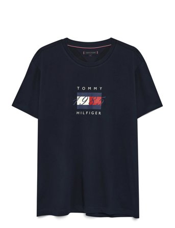 Linear Flag Graphic Tee Navy Tommy Hilfiger