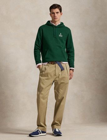 Polo Ralph Lauren Logo Fleece Hoodie - Green - XXL