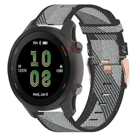 För Garmin Vivoactive 4 22mm Nylon Woven Watch Band