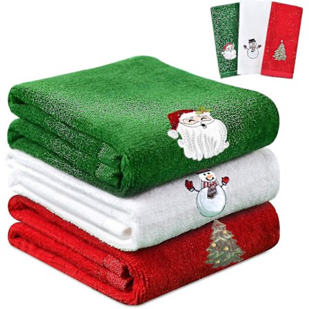 Julehåndklæder - Bomulds Håndklæde Sæt Til Køkkenet (pakke Med 3)