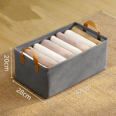 Tøj Opbevaringsboks Separatorkasser GRÅ