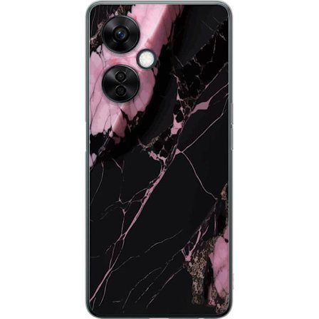 Kompatibelt Mobilskal till OnePlus Nord CE3 Svart rosa marmor