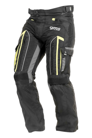 Motorradhose GMS Everest Schwarz/Anthrazit/Gelb 5XL
