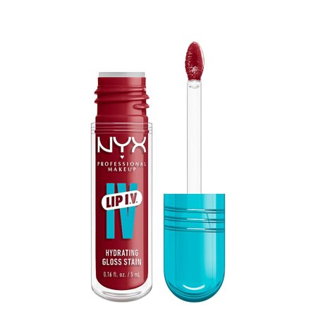 NYX PROFESSIONAL MAKEUP Lip I.V. Hydrating Gloss Stain 10 Berry Thirsty, Makeup, Læber, Lipgloss