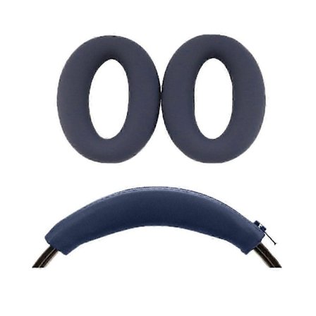 1 sett beskyttende øreputer for Sony WH-XB910N (mørkeblå)