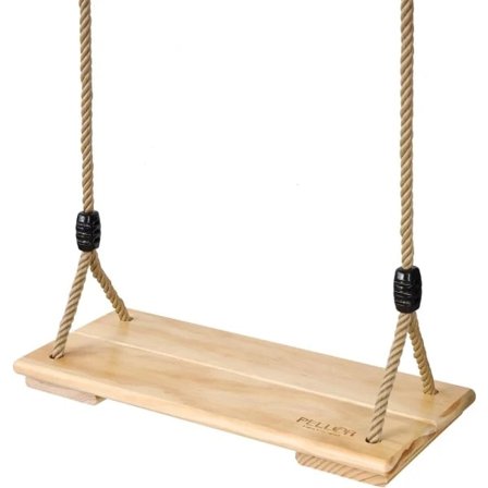 A Wooden Swing for Kids and Adults - Hanging Swing for Outdoors, Trees, Porch, Slide - Indoor/Outdoor - 43.5*17.2*2.5cm