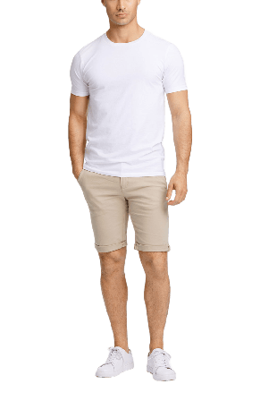 Lindbergh Superflex Chino Shorts Byxor Herr Grå L