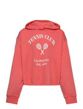 Vmoctavia Ls Cropped Hoodie Jrs Girl Orange Vero Moda