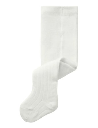 Nbmwakma Wo/Bl Rib Pantyhose White Name It