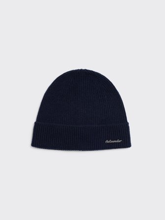 Holzweiler - Milli Rib Wool Beanie - Navy - Mens - One size