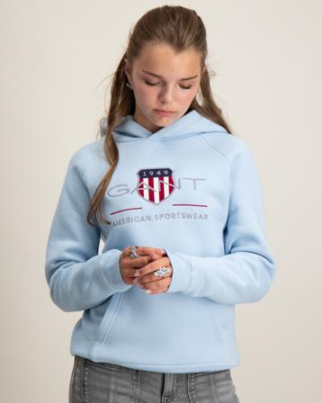 GANT ARCHIVE SHIELD HOODIE Blau Hoodies/Kapuzenpullover Mädchen - Kidsbrandstore