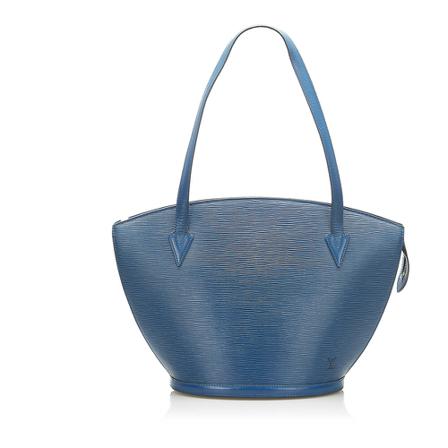 Louis Vuitton Vintage, Pre-owned Epi Saint Jacques PM Long Strap Leather Blauw, Dames, Maat:ONE Size