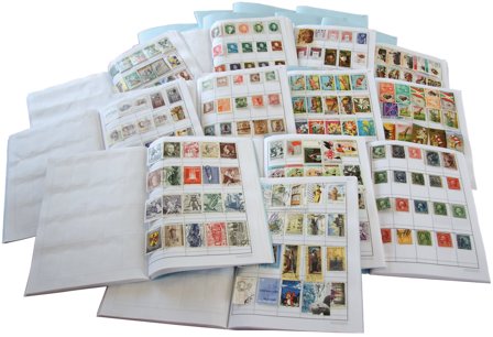 Hele verden - Frimærkesamling 50000 opsat i udvalgshæfter