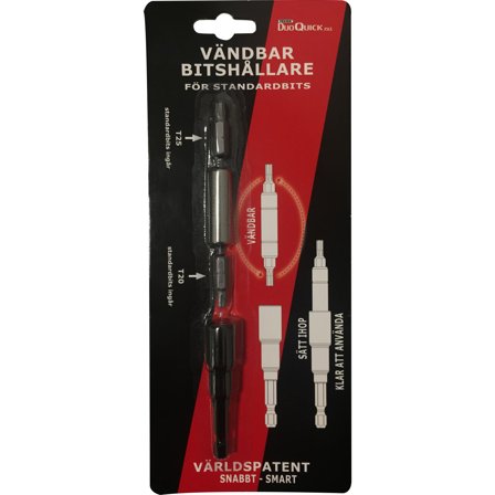Tecos 46954012203 Bitsholder DuoQuick, 2 stk. bits, Maskintilbehør & forbruk