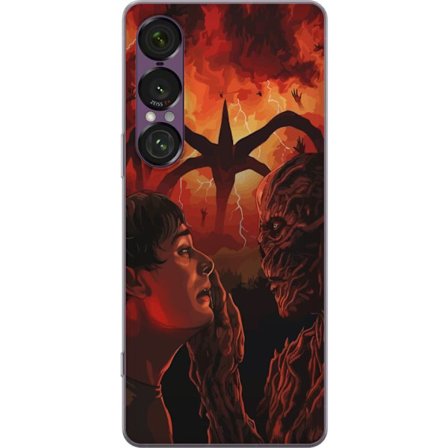 Yhteensopiva Puhelinkuori Sony Xperia 1 VII Satumaista moskeijaa pastelliväreillä, roikkuvilla lyhdyillä, tähdillä ja puolikuulla pilvien joukoss