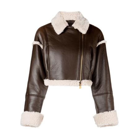 Pinko, Graciana Cropped Jacket Bruin, Dames, Maat:M