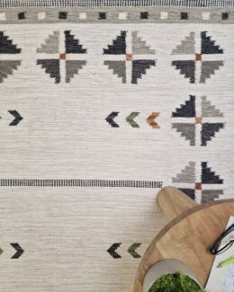 Ullmatta Röllakan Avesta Grå - 80x200 cm - KM Carpets