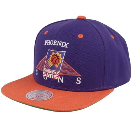 Mitchell & Ness - NBA Paars snapback Cap - Phoenix Suns Monument Purple/Orange Snapback @ Hatstore