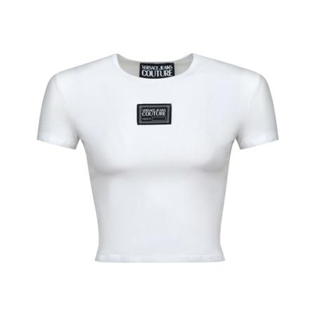 Versace Jeans Couture TOP T -Shirt , Wit , Dames , Maat: M