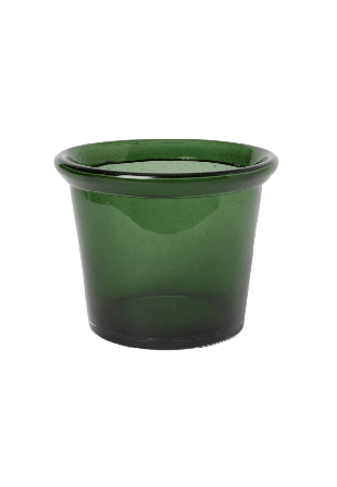 Åhléns Home Kruka i glas 18 cm Dekoration Grön ONESIZE