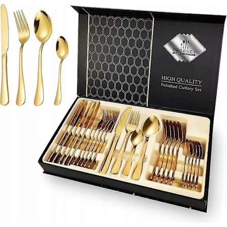 Højkvalitets bestiksæt 24 dele.