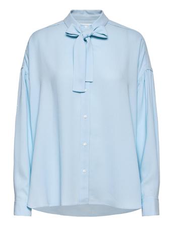 P212-2060Crp / Ls Satin Crepe Shirt W Tie Blue 3.1 Phillip Lim
