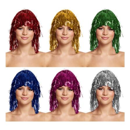 Glitterperuker (5-pack) Osorterad