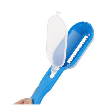 2 stk. Blå Fisk Rens Skæl Rustfrit Stål Fisk Skæl Skraber F