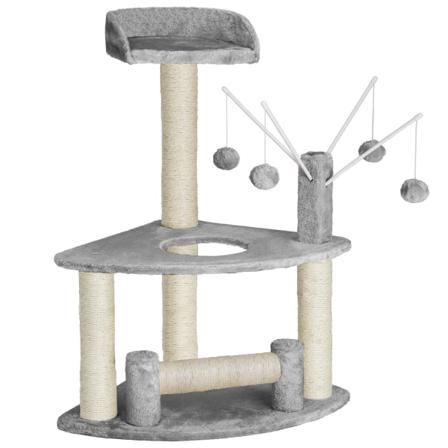 Tectake Katt Klösträd / Klösmöbel Blouky 90 Cm Grå