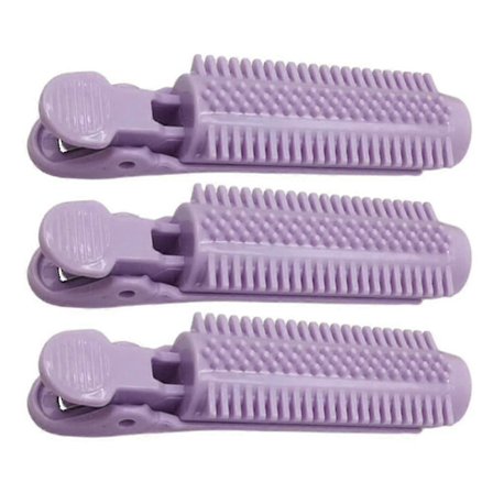 Hiusmuotoilutyökalu Hiusrullat Hiusklipsi Kiharrin Aalto Muhkea 3kpl Juurirulla Itsekiinnittyvä Lisävaruste Violetti