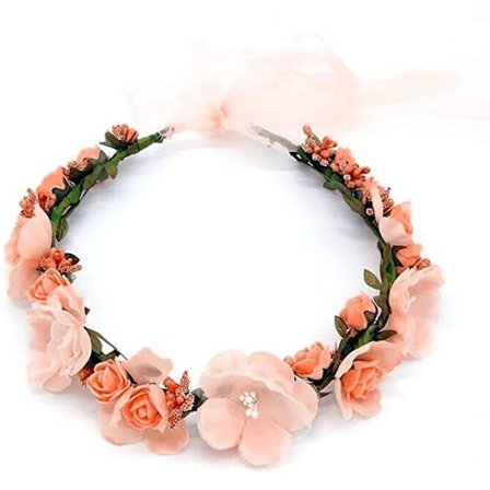 Blomsterkrone, Dame Hodebånd Daisy Hodebånd Boho Blomsterkrans Jenter Hodebånd for Hattepynt Fest Strand Reise Bryllupstilbehør