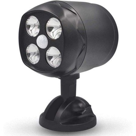 Batteridriven utomhus rörelsesensorlampa, IP65 vattentät Ul