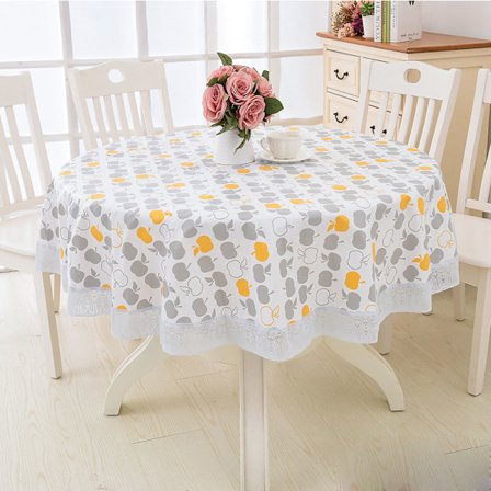 Rund vinyl voksdug blonde dug med vandtæt PVC plast