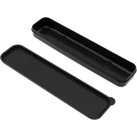 st Svart Portabel Besticklåda Rese Bestick Förvaringslåda, Enkel Bestick Kit Förvaringslåda